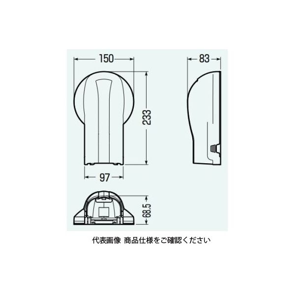 未来工業 ウォールカバー（配管キャップ用） GKWL-80M 1セット(5個