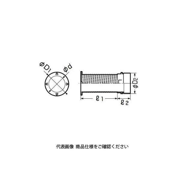 未来工業 ハリーブ（梁・壁貫通スリーブ） VU管無 BH-100 1