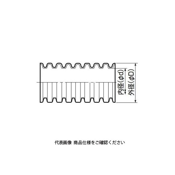 未来工業 ミラレックスF（波付硬質合成樹脂管（FEP）） FEP-20L 1セット（50m）（直送品）