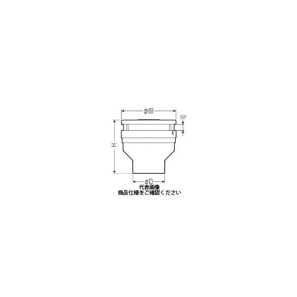 未来工業 通気スイスイ 接着タイプ VVD-50 1個（直送品） - アスクル