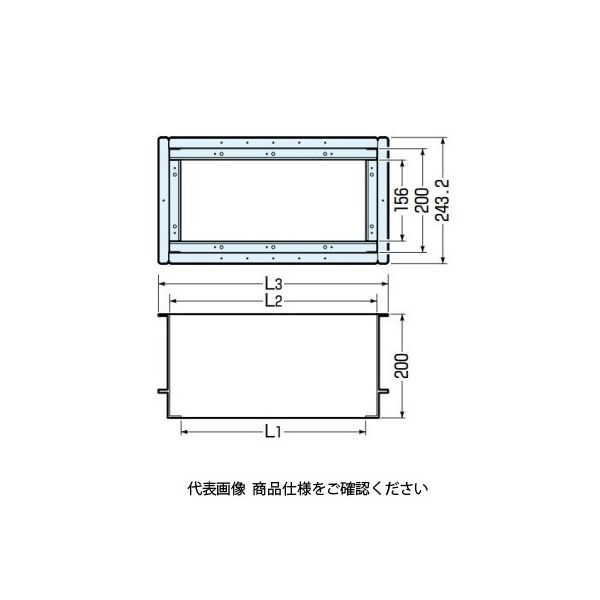 未来工業 床用鋼製スリーブ MTKB-BS8020 1個（直送品）