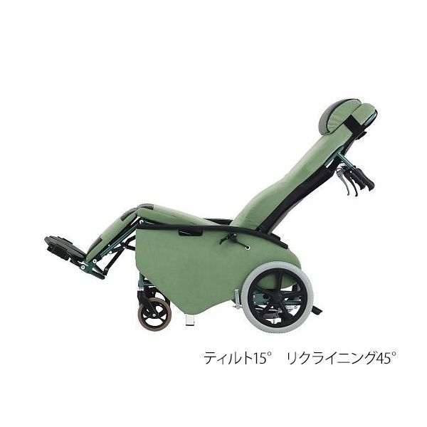 松永製作所 ティルト&リクライニング車椅子 エリーゼ FR-31TR 1台 7-5484-01（直送品）