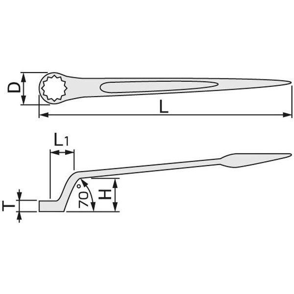 シノ付めがねレンチ（トルシアボルト用） TSM-20 TONE（直送品） - アスクル