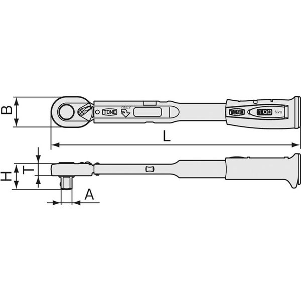 プレセット形トルクレンチ T4M140 TONE（直送品） - アスクル