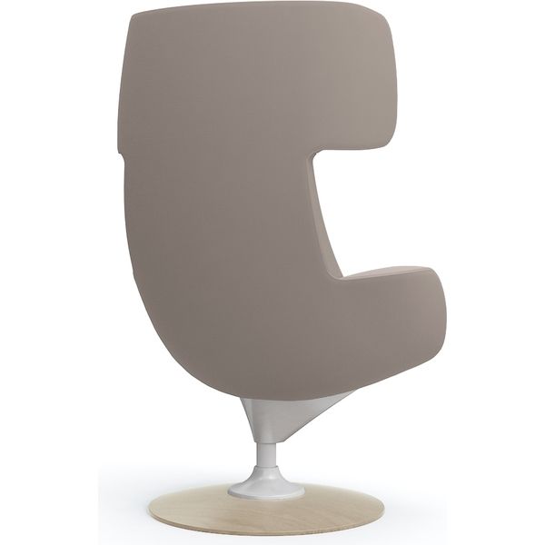 オカムラ ライブス ラウンジチェア ワークヴェールタイプ 肘付 木