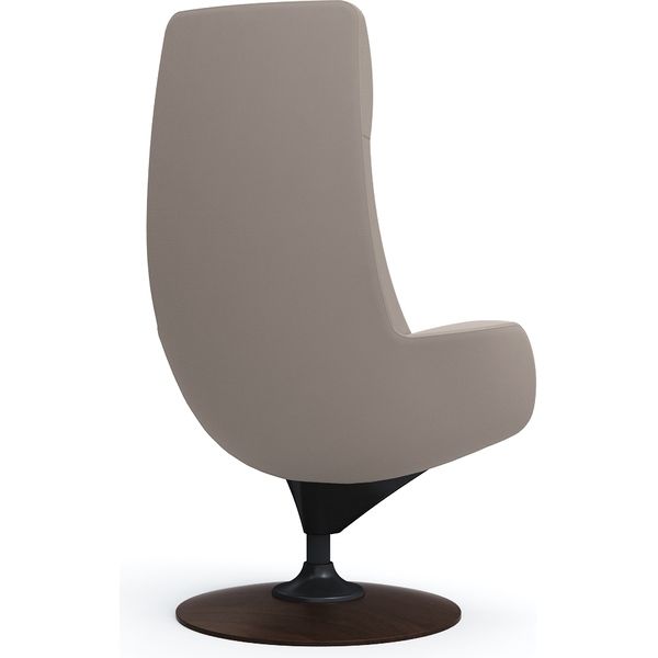 オカムラ ライブス ラウンジチェア エクストラハイバック 肘付 木