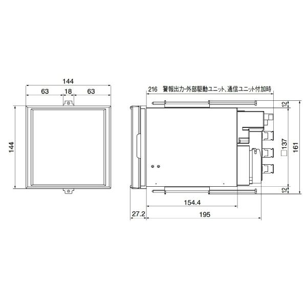 アズビル ハイブリッド記録計 6打点モデル SRー106AGADNNN 1個（直送品 