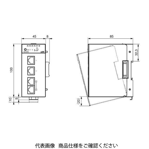 アズビル 計装ネットワークモジュールNX コミュニケーションボックス NXーCB2NN040D NX-CB2NN040D 1個（直送品） アズビル 動作条件にて ノンリング通信
