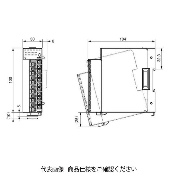 アズビル 計装ネットワークモジュールNX デジタル入力モジュール NXーDX1RT160L NX-DX1RT160L 1個（直送品） DX2 アズビル NX デジタル入力モジュール DX1