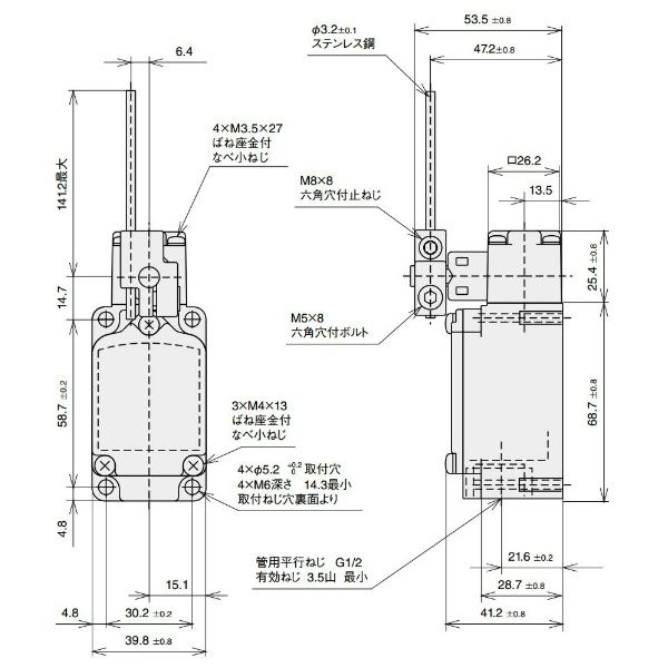 アズビル リミットスイッチ 標準形・汎用コンパクト形 1LS10ーJ 1LS10