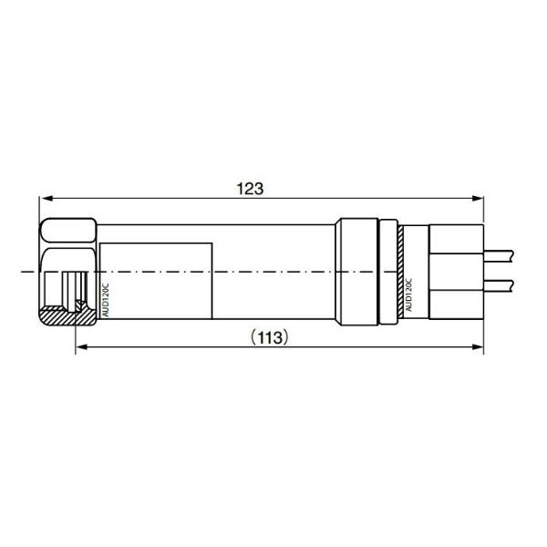 アズビル アドバンストUVセンサ AUD15チューブユニット専用ソケット AUD120C121D 1個（直送品）