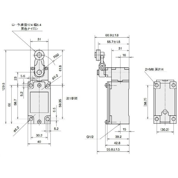 アズビル リミットスイッチ(接点強制開離機構付) LJA10ー11A21N アズビル リミットスイッチ(接点強制開離機構付) LJA10ー11A21N
