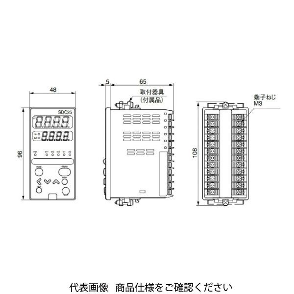 アズビル デジタル指示調節計 C25TV0UA12Y0 1個（直送品） アズビル