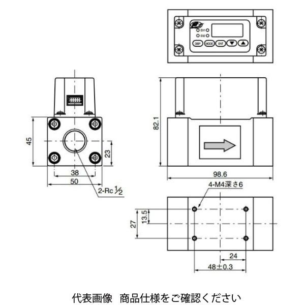 アズビル マスフローメータ SUS・SUS316モデル