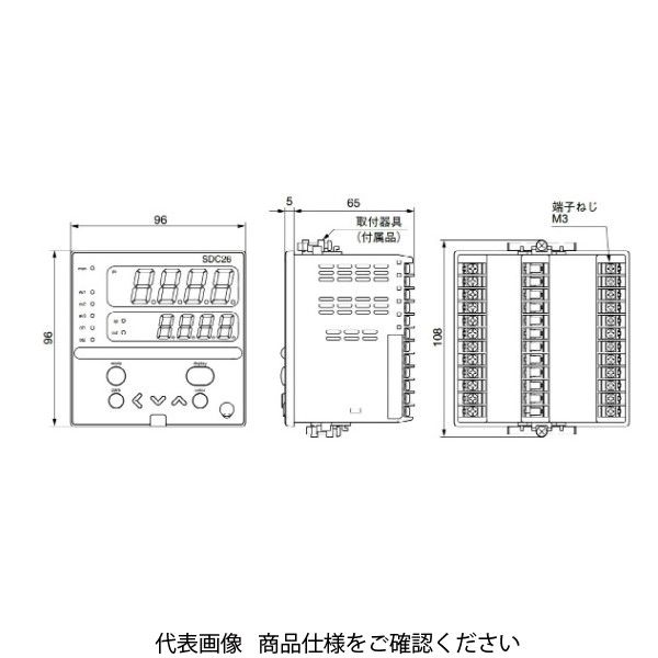 アズビル デジタル指示調節計 C26TC0UA4100 1個（直送品） - アスクル