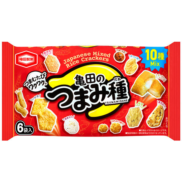 亀田製菓 つまみ種 1セット（120g×6袋） - アスクル