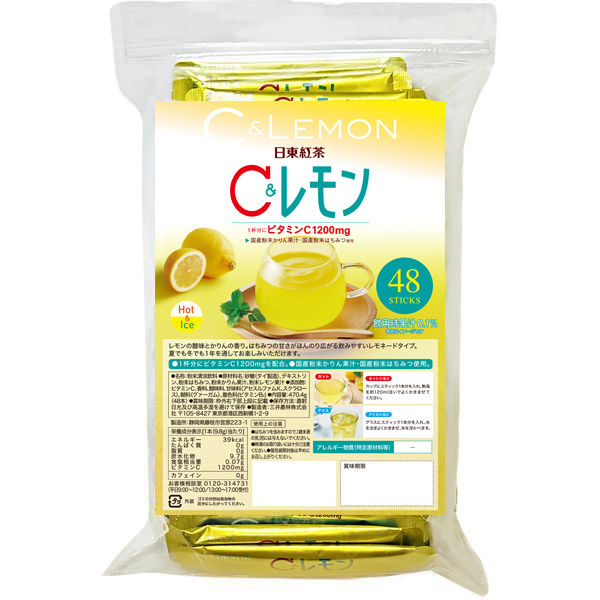 三井農林 日東紅茶 C&レモン 1セット（144本：48本入×3袋）