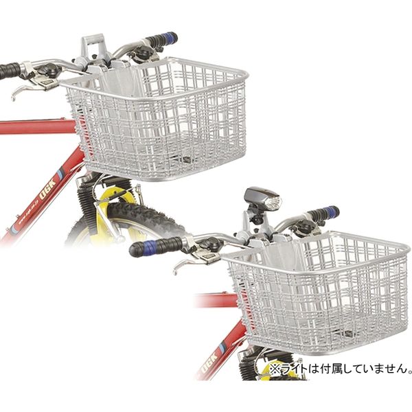 オージーケー技研 ATB＆クロスバイク用バスケット ガンメタ FB-022X（直送品）