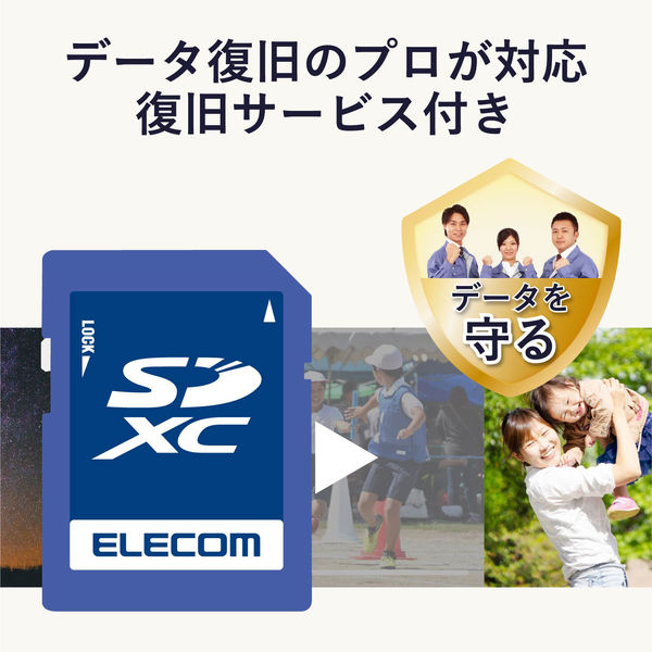 エレコム MF-FS512GU11R SDXCカード UHS-I U1 70MB s 512GB