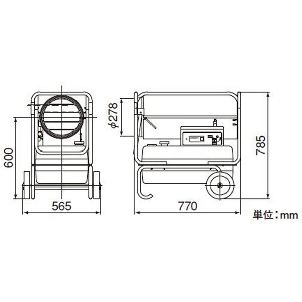 オリオン機械 ジェットヒーター HPE310-L（直送品） - アスクル