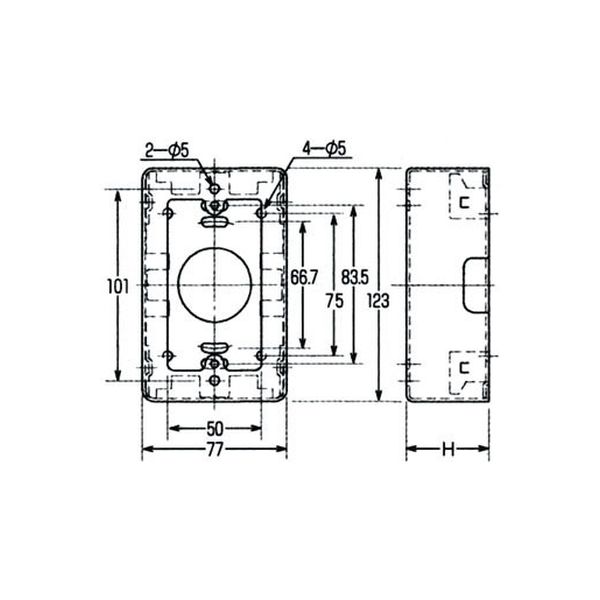 外山電気 メタルモール スイッチボックス M260（直送品） - アスクル