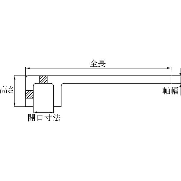 防爆工具】BAXNO（バックスノ） 防爆角型バルブハンドル RBKVH-230