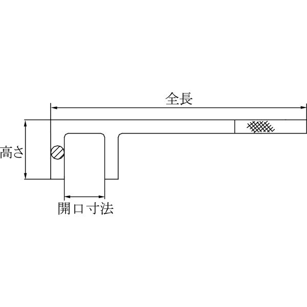 防爆工具】BAXNO（バックスノ） 防爆バルブハンドル RBVH-300 開口寸法