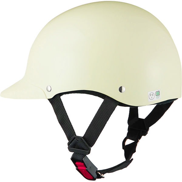 BRC ヘルメット 半キャップ ホワイト KC-180 7004（直送品） - アスクル