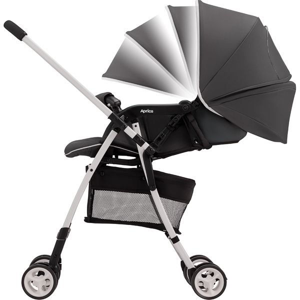 Aprica ベビーカー グレー ストライプ ラクーナエアー AB | ベビーカー・チャイルドシートのアップリカ