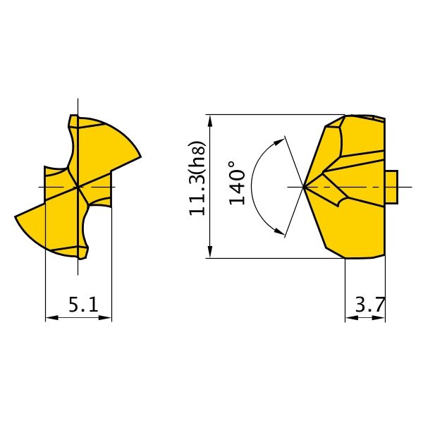 三菱マテリアル ドリル用インサート STAWK1130TG:DP5010 1個（直送品