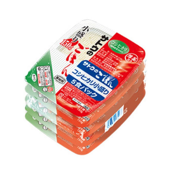 サトウ食品 サトウのごはん コシヒカリ小盛り150g 5食パック 1セット