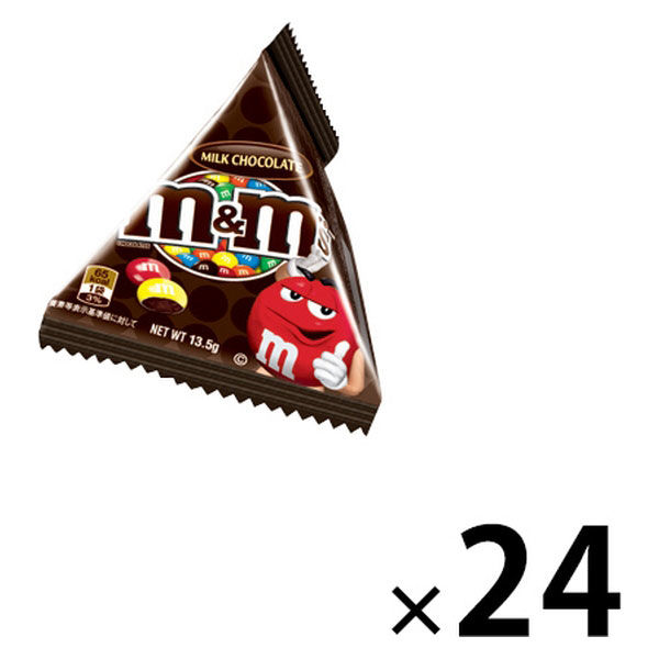 M&M'Sミニ ミルクチョコレート 1箱（24袋入） マースジャパン - アスクル