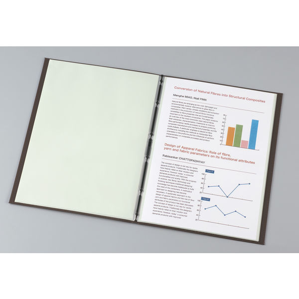 ファイル 合皮製クリアーファイル レザフェス 20ポケット 黒 1931LF キングジム