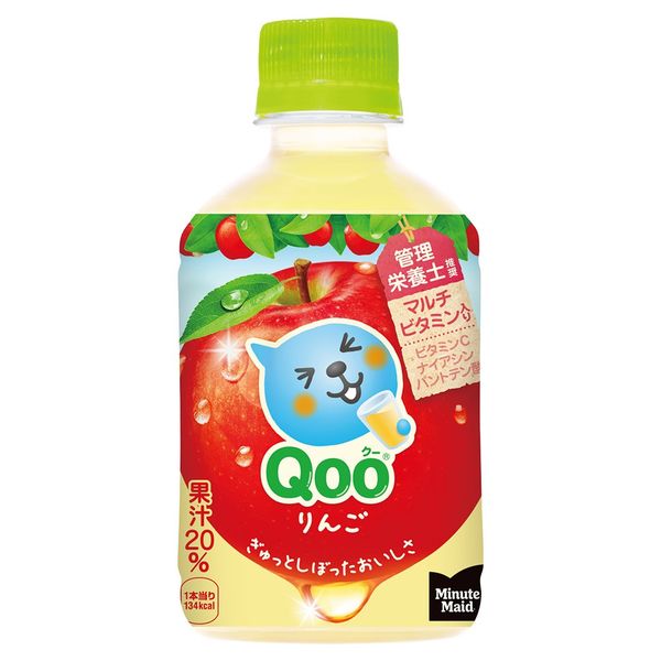 ミニッツ メイド Qoo りんご 280ml 1セット（48本） - アスクル