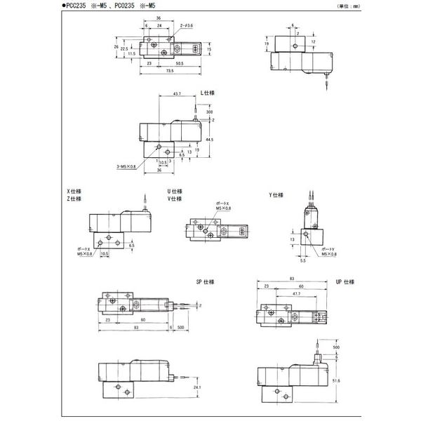 TAIYO パイロット形電磁弁 PCC235ーM5ー100SP 1個（直送品）