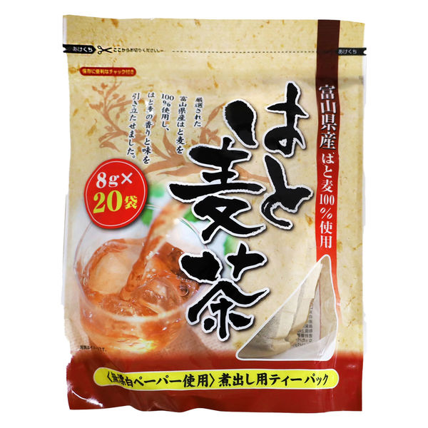 宇治の露製茶 富山県産 はと麦茶ティーバッグ 1セット（60バッグ