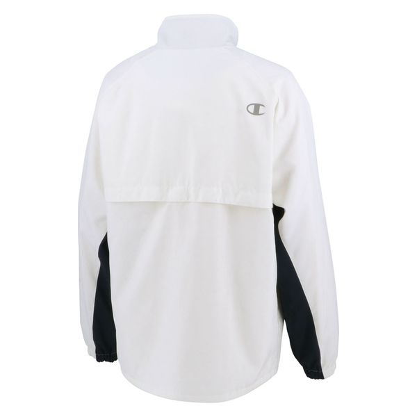 Champion cropped coach sales jacket white