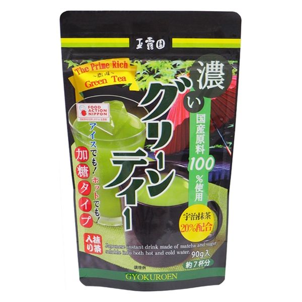 玉露園 濃いグリーンティー 1セット（360g：90g×4袋）インスタント