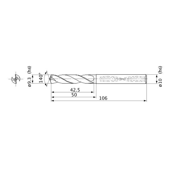 三菱マテリアル WSTARドリル MVS 0930X03S100 DP1020 1PC（直送品