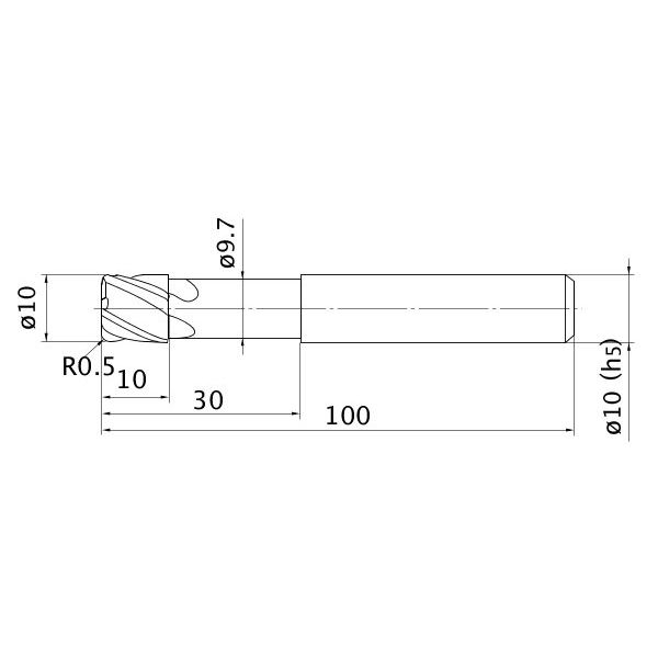 三菱マテリアル ディンプルバー VCPSRB D1000N30R05 1PC（直送品） 三菱マテリアル 01mm 半径許容差