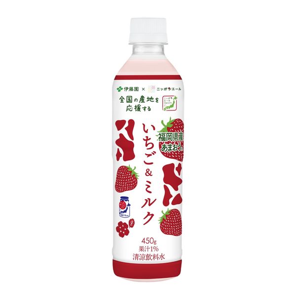 伊藤園 いちご＆ミルク 福岡県産 450g ニッポンエール 1箱（24本入