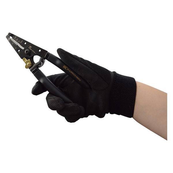 PP323C-165-BGワイヤーストリッパC型黒金 1本 フジ矢（直送品