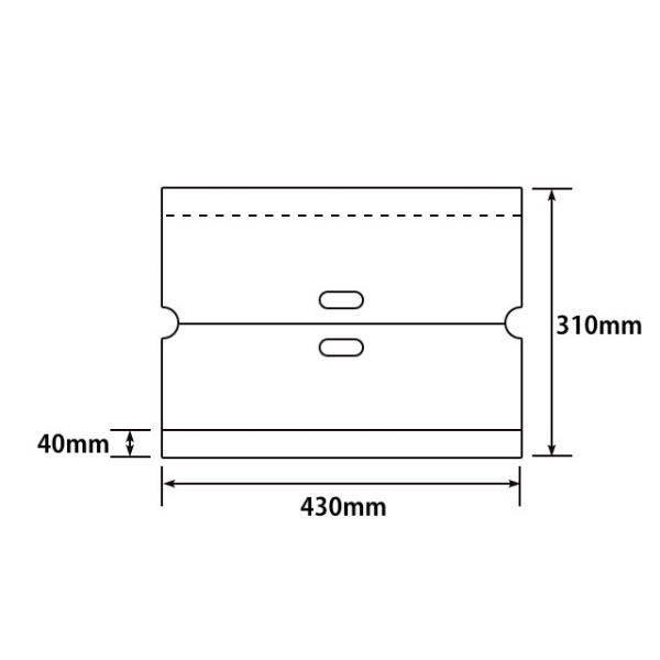 福助工業 弁当用レジ袋 SKバッグ No.30 竹 0489417 1袋(100個)（直送品