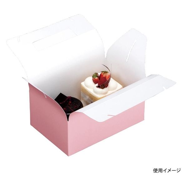 ヤマニパッケージ ケーキ箱 キャリーピンク #4 20-101 500箱(50箱×10)（直送品） - アスクル