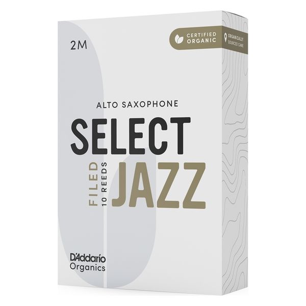 DAddario Woodwinds ダダリオ Organic SELECT Jazz リード アルトサックス用 硬さ:2M セレクトジャズ