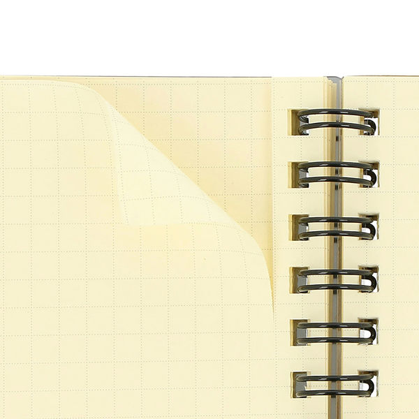 ロルバーン リングノート ポケット付メモクリアミニ クリア 5mm