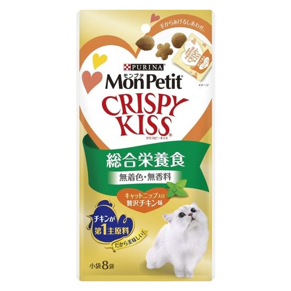 モンプチ クリスピーキッス 猫 総合栄養食 贅沢チキン味 24g 6袋