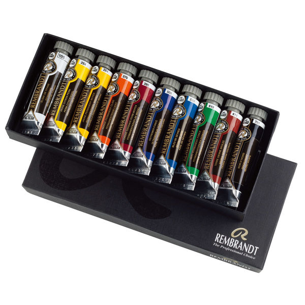 レンブラント 油絵具 メタリック色 レンブラント油絵具ラグジユアリボックス 24色セット | 製品情報