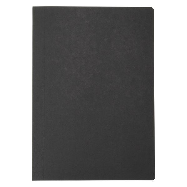 黒のA5ノート 100ページ 無印良品 上質紙 フラットに開くノート A5 横罫 80枚 黒 1セット