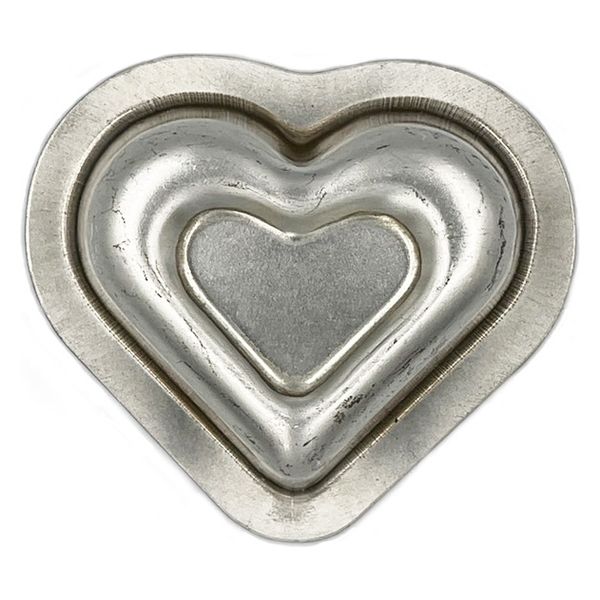 松永製作所 松永 MS195 シルバーダブルハート単品5ヶ入り 1組(5個入